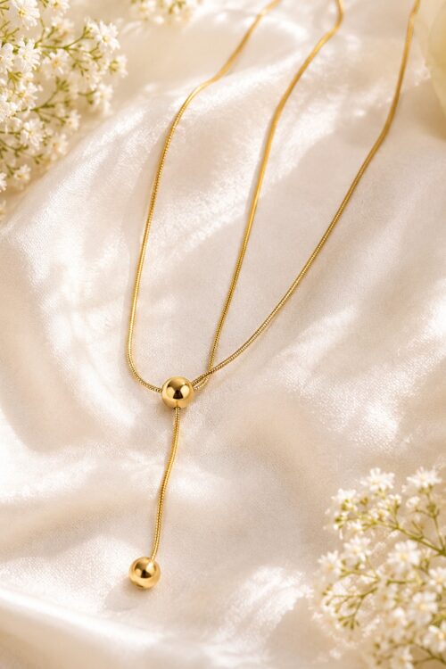 Elegant Stainless Steel Gold Chain Necklace