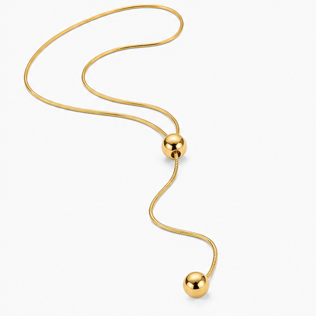 Elegant Stainless Steel Gold Chain Necklace - Image 4