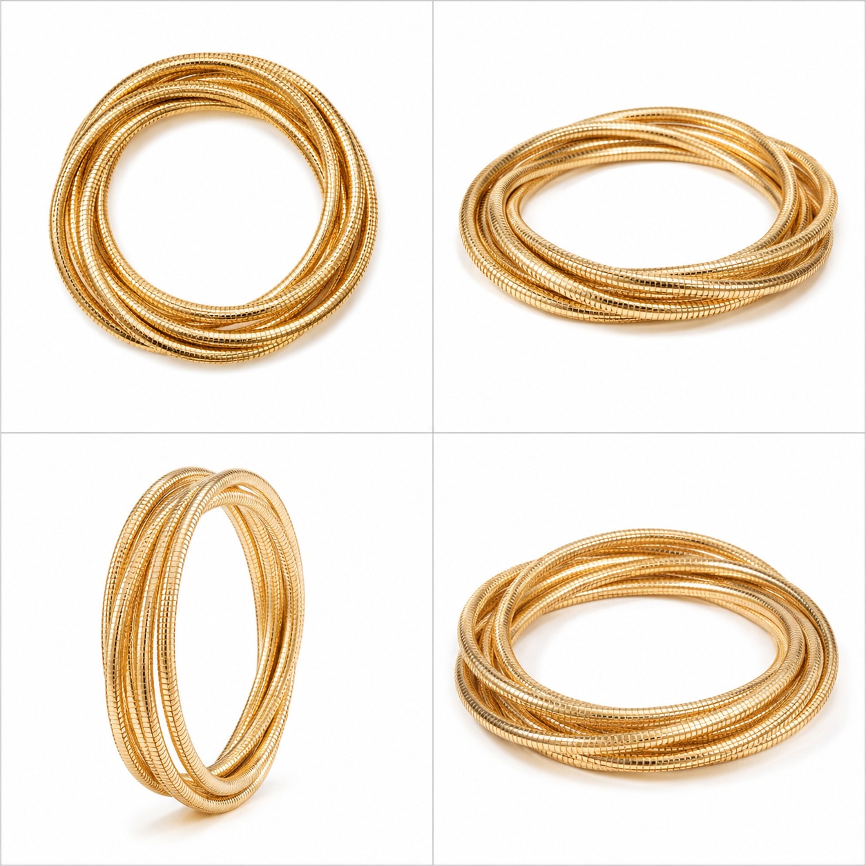Multi-Layer Snake Chain Stainless Steel Bracelet - Image 2