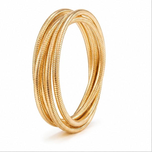 Multi-Layer Snake Chain Stainless Steel Bracelet - Image 4